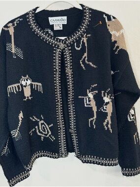 Caamano Sweater Limited Edition
Alpaca Cardigan Size M South West
Print